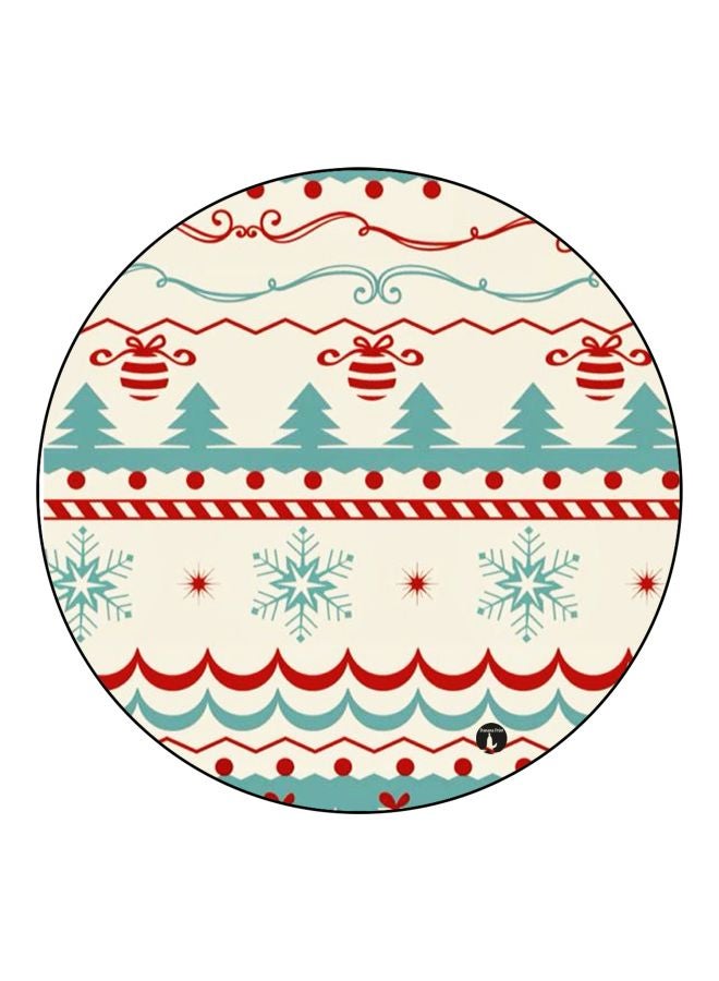 BP Decorative Printed Fridge Magnet Beige/Green/Red 5.5cm  - Image 1