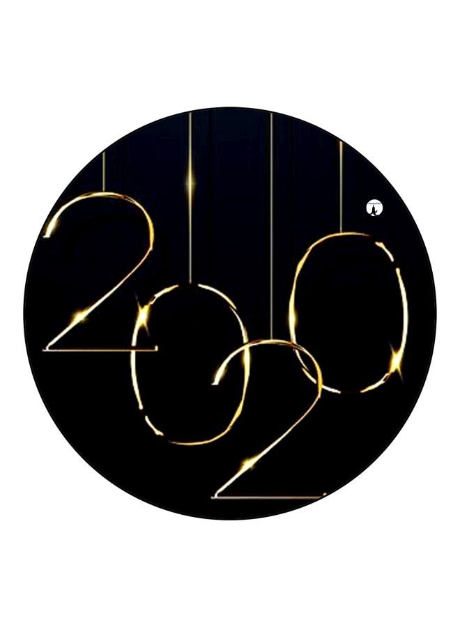 بي بي قطعة مغناطيس للثلاجة مطبوع عليها "2020" أسود/ذهبي  - Image 1