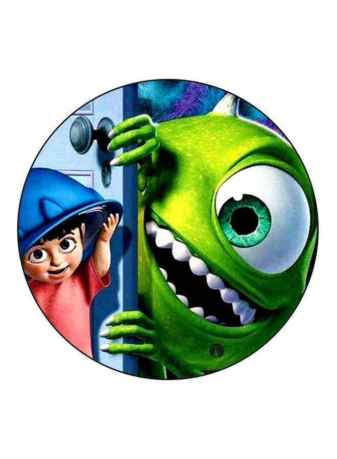 بي بي مغناطيس ثلاجة بطبعة مستوحاة من فيلم "Monster" أخضر / أزرق / أبيض 5.5سم  - Image 1