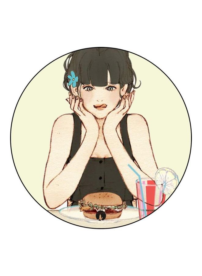 BP Anime Printed Fridge Magnet Beige/Brown/Red  - Image 1
