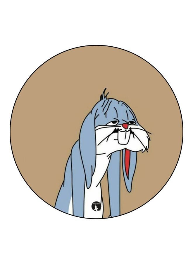 بي بي مغناطيس ثلاجة بطبعة أرنب بني/أزرق/أبيض 5.5سم - Image 1