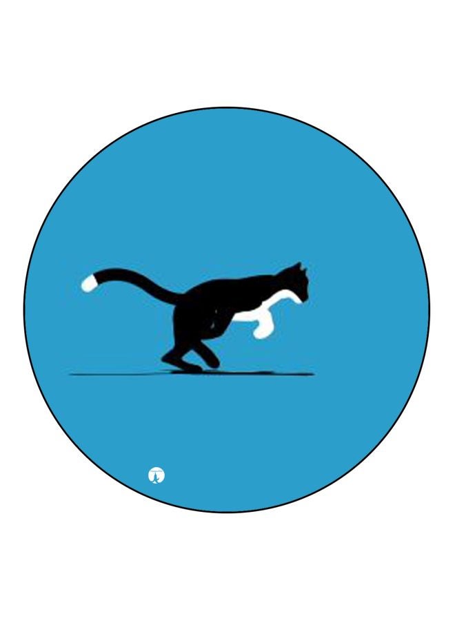 BP Cat Printed Fridge Magnet Blue/White/Black 5.5cm  - Image 1