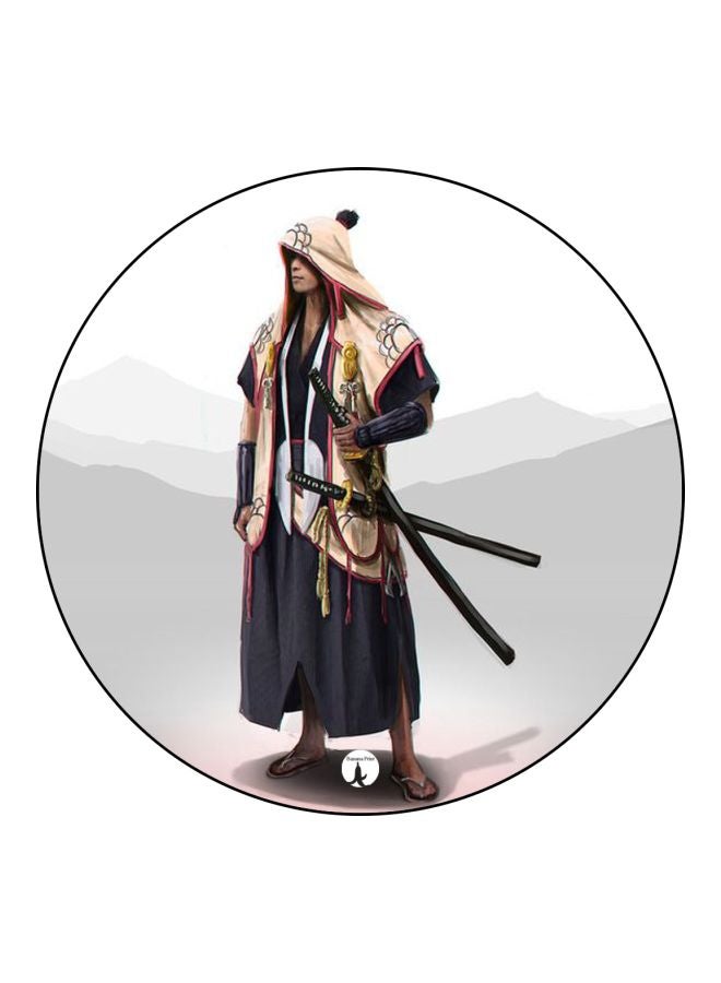 بي بي مغناطيس ثلاجة مُزين بطبعة لمحارب رمادي/أسود/بيج 5.5سم - Image 1