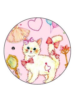 BP Cat Printed Fridge Magnet Pink/Beige/Red 5.5cm  - Image 1