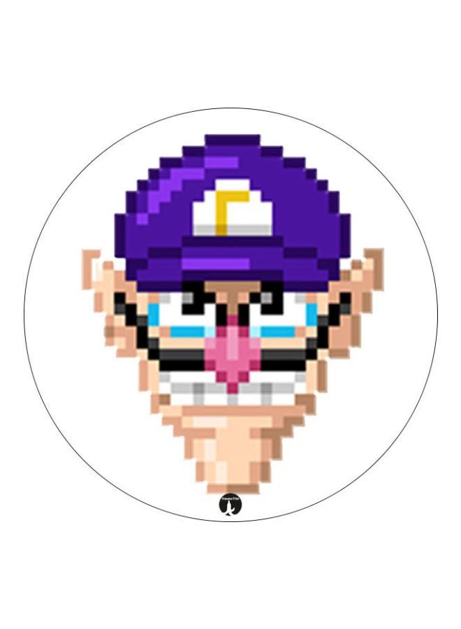 BP Mario Printed Fridge Magnet White/Purple/Beige 5.5cm - Image 1