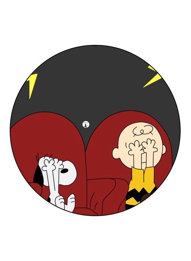 BP Cartoon Printed Fridge Magnet Grey/Red/White 5.5cm - Image 1