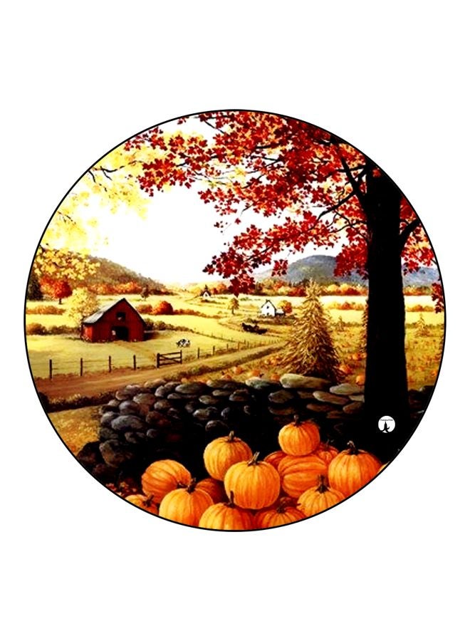 BP Nature Printed Fridge Magnet Black/Orange/Brown 5.5cm - Image 1