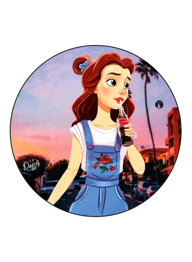 BP Cartoon Printed Fridge Magnet Purple/Blue/Brown 5.5cm - Image 1