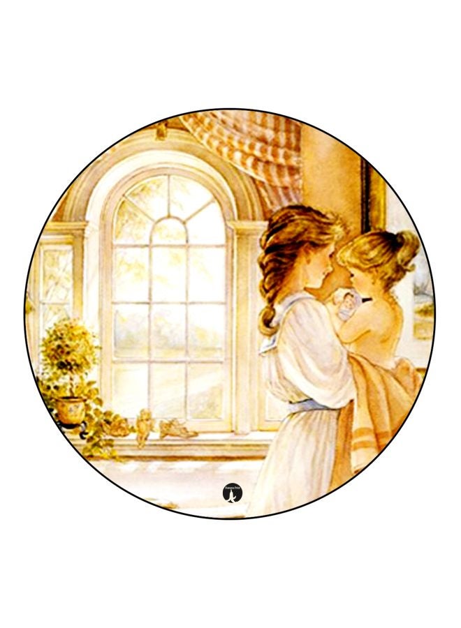 BP Cartoon Printed Fridge Magnet Beige/White 5.5cm - Image 1