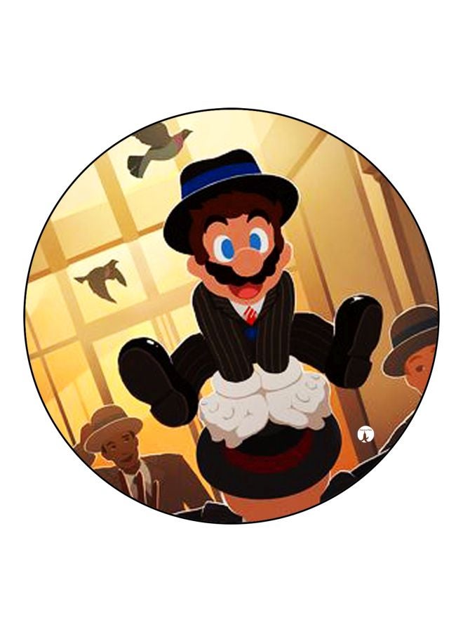 BP Cartoon Printed Fridge Magnet Brown/Black/Blue 5.5cm - Image 1