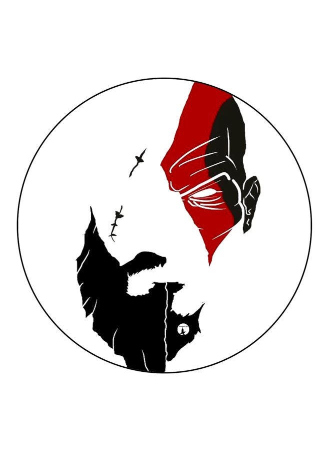 BP Printed Fridge Magnet White/Black/Red 5.5cm - Image 1