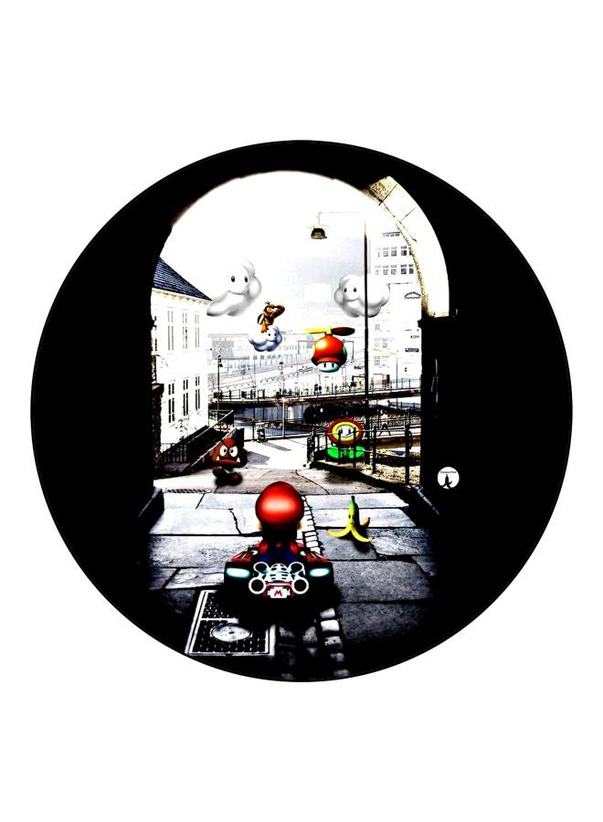 BP Cartoon Printed Fridge Magnet Black/White/Red 5.5cm - Image 1