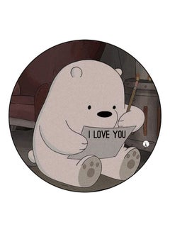 I Love You Bear Printed Fridge Magnet Grey/Brown 5.5cm - v1605011240/N41704673A_1