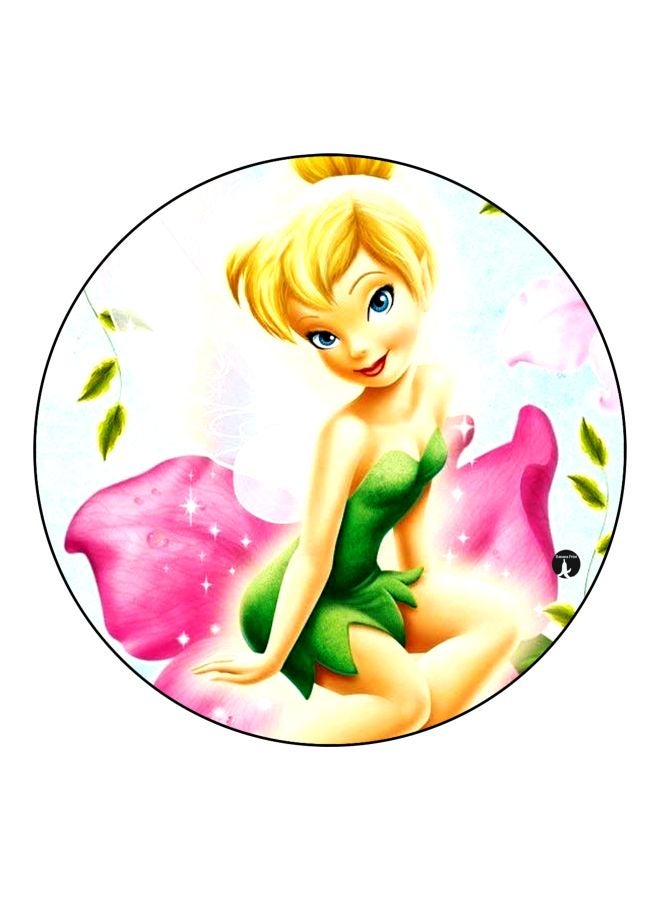 BP Tinker Bell Printed Fridge Magnet White/Yellow/Pink 5.5cm - Image 1