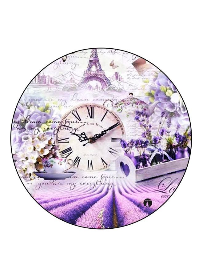 بي بي مغناطيس ثلاجة مُزين بطبعة لمنظر طبيعي أرجواني/ أبيض/ أخضر 5.5سم - Image 1