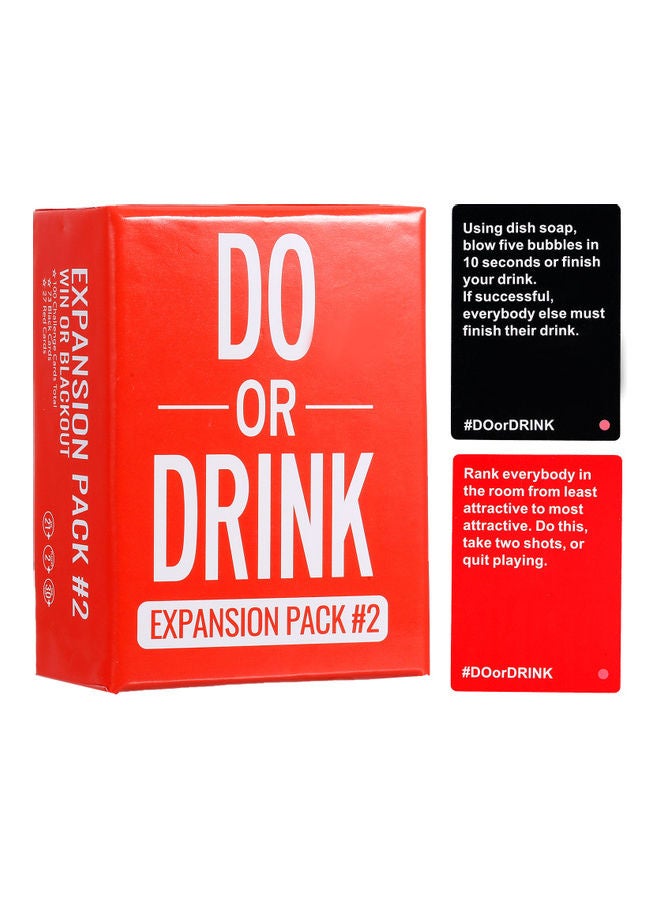 100-Piece Do Or Drink Card Game Set 13.49x10.31x7.19cm - Image 1