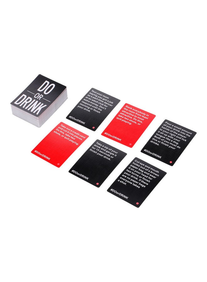 100-Piece Do Or Drink Card Game Set 13.49x10.31x7.19cm - Image 2