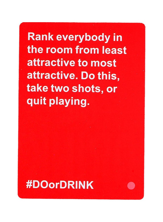 100-Piece Do Or Drink Card Game Set 13.49x10.31x7.19cm - Image 3