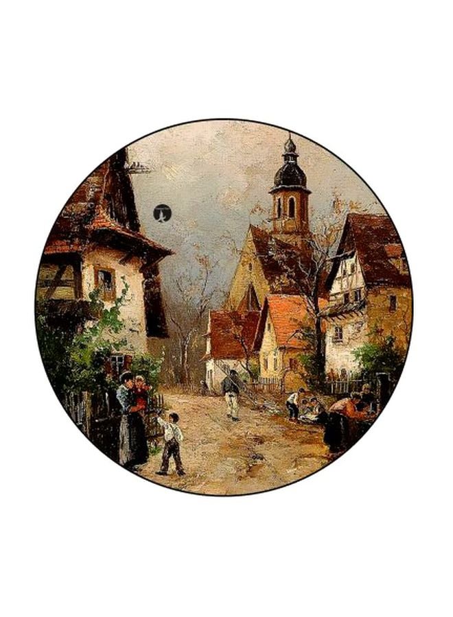 BP Scenery Printed Fridge Magnet Beige/Brown/Green 5.5cm - Image 1