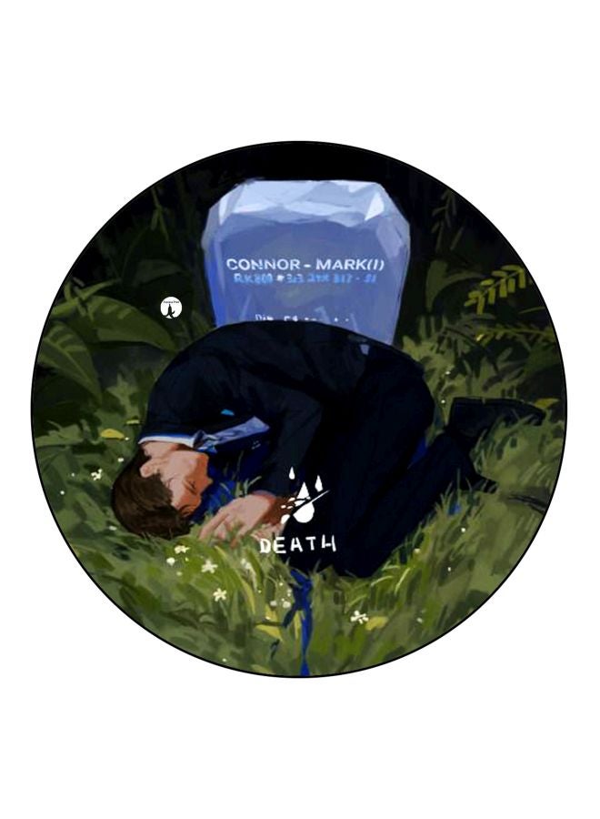 بي بي قطعة مغناطيس للثلاجة مطبوع عليها كلمة "Death" أزرق/أخضر/أسود 5.5سم - Image 1