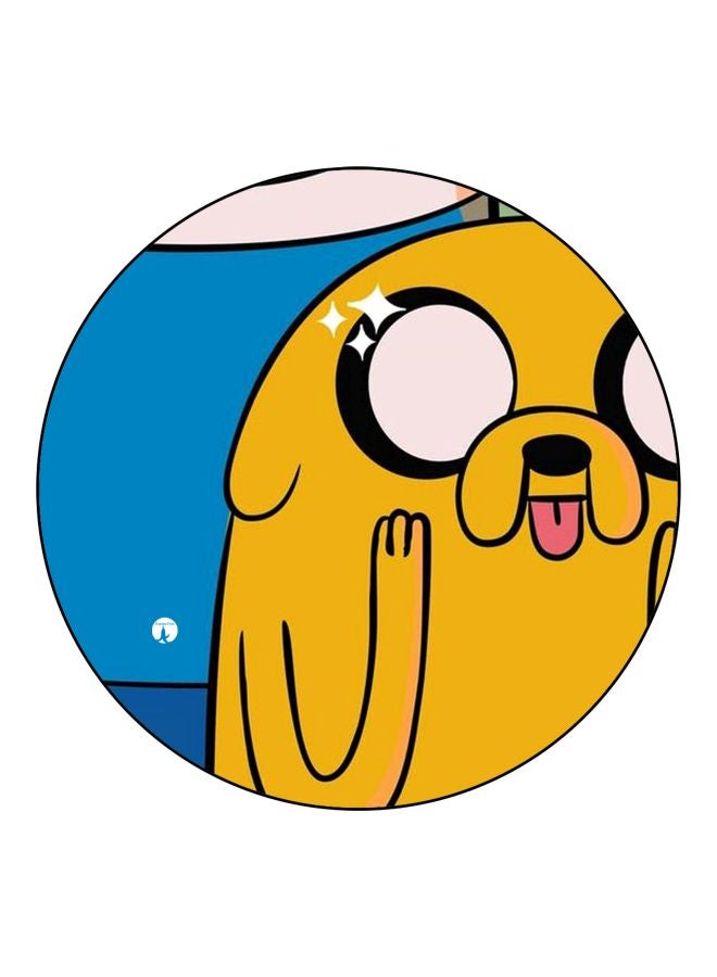 BP Adventure Time Cartoon Printed Fridge Magnet Yellow/Blue/Black 5.5cm - Image 1