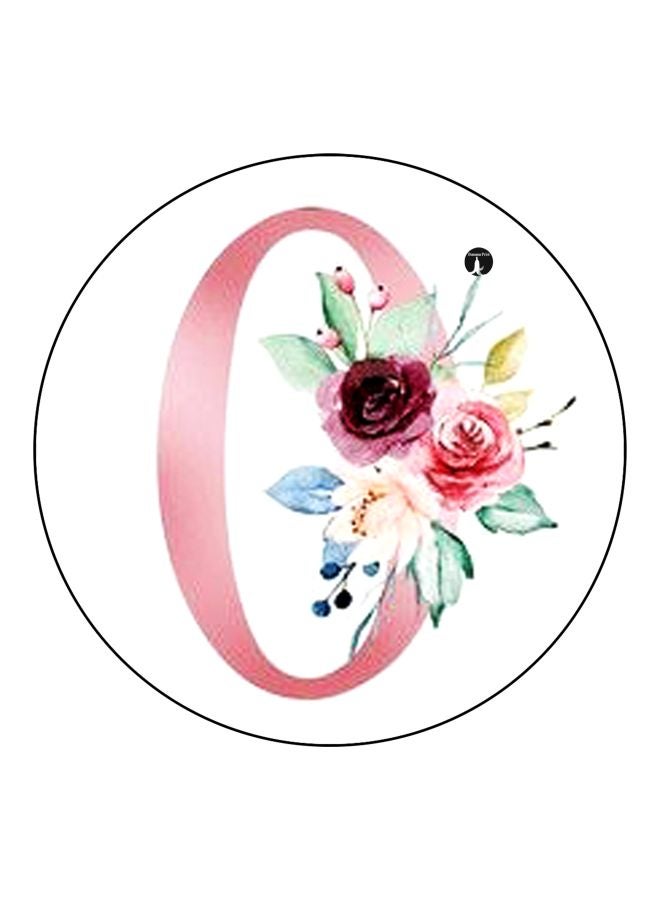 BP Floral Printed Fridge Magnet Pink/Green/White 5.5cm - Image 1