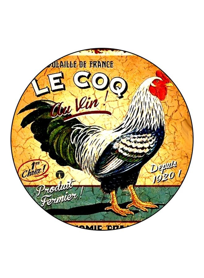 BP Le Coq Printed Fridge Magnet Yellow/Green/Red 5.5cm - Image 1