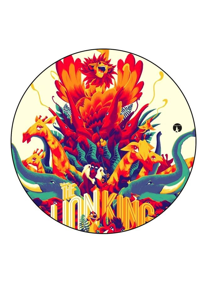 بي بي مغناطيس ثلاجة بطبعة من فيلم "Lion King" برتقالي/بيج/أخضر 5.5سم - Image 1