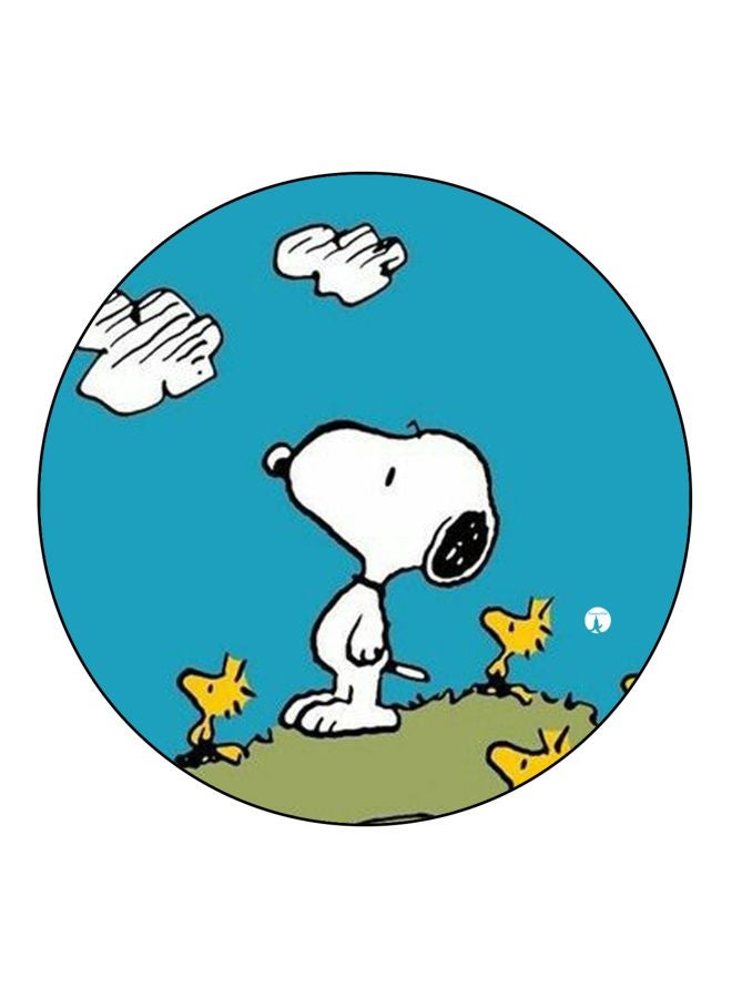 BP Snoopy The Dog Printed Fridge Magnet Blue/White/Green 5.5cm - Image 1