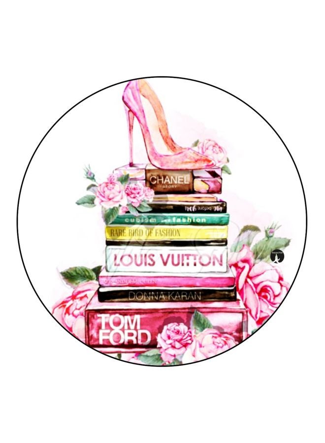 بي بي قطعة مغناطيس للثلاجة بطبعة كتب أبيض/وردي/أخضر 5.5سم - Image 1