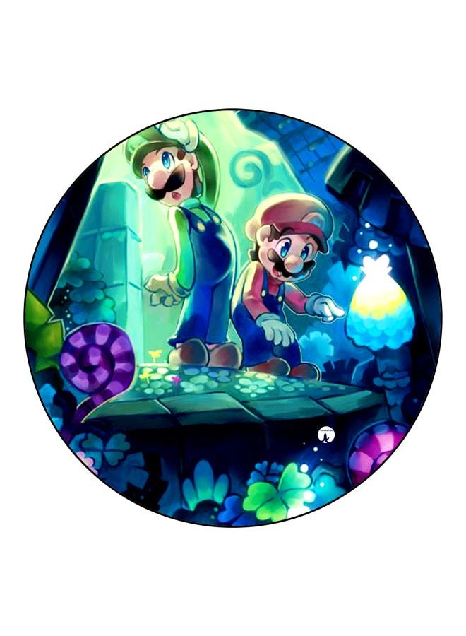 بي بي مغناطيس ثلاجة مُزين بطبعة لسوبر ماريو أزرق/ أرجواني/ أخضر 5.5سم - Image 1