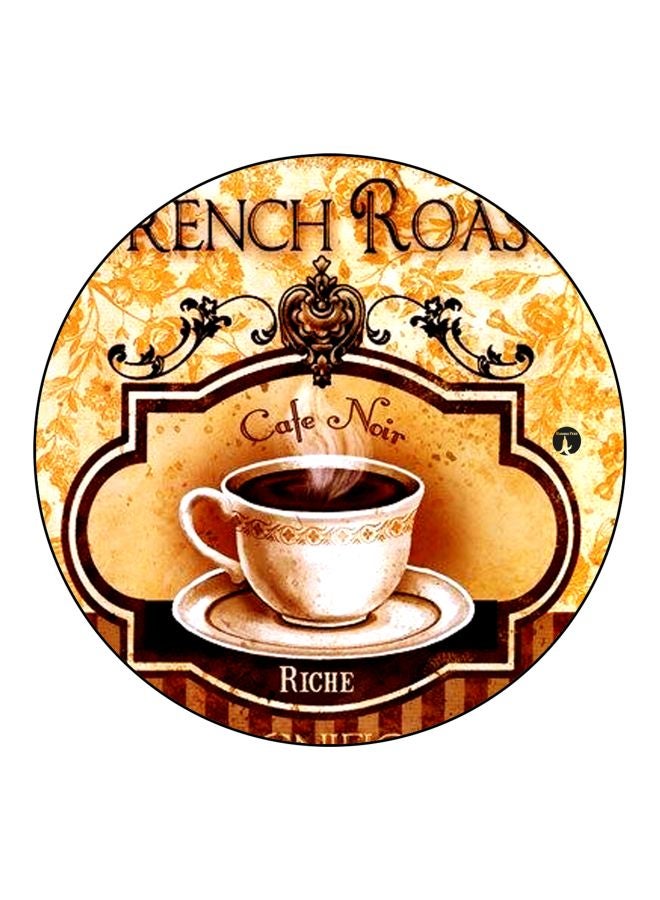 بي بي مغناطيس للثلاجة بطبعة عبارة "Cafe Noir" بني/ أسود/ أبيض 5.5سم - Image 1