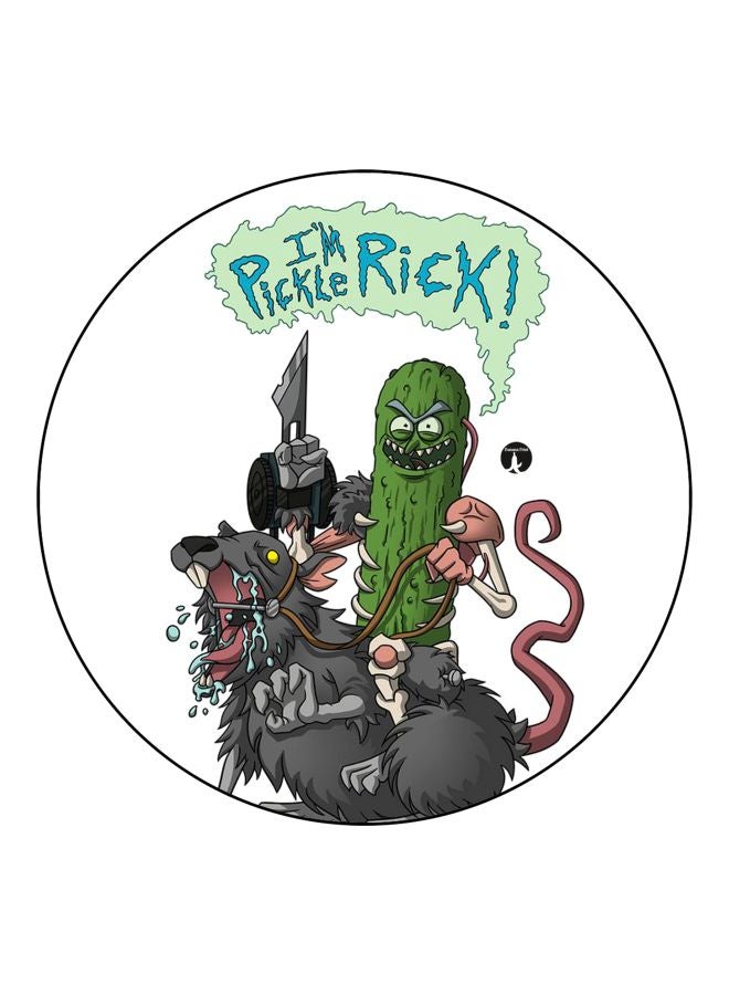 BP Cartoon Printed Fridge Magnet White/Grey/Green 5.5cm - Image 1