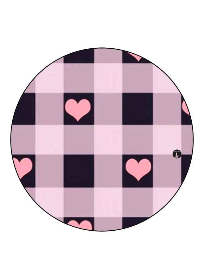 BP Hearts Themed Fridge Magnet Pink/Black 5.5cm - Image 1