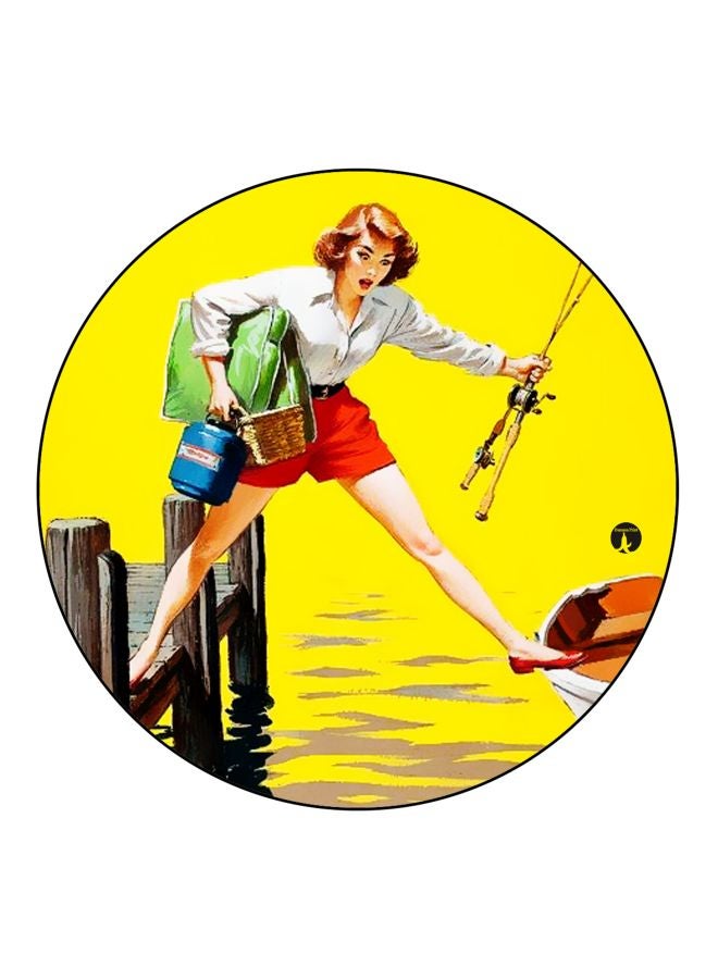 بي بي مغناطيس للثلاجة بطبعة رسومات كرتونية أصفر/أحمر/أخضر 5.5سم - Image 1