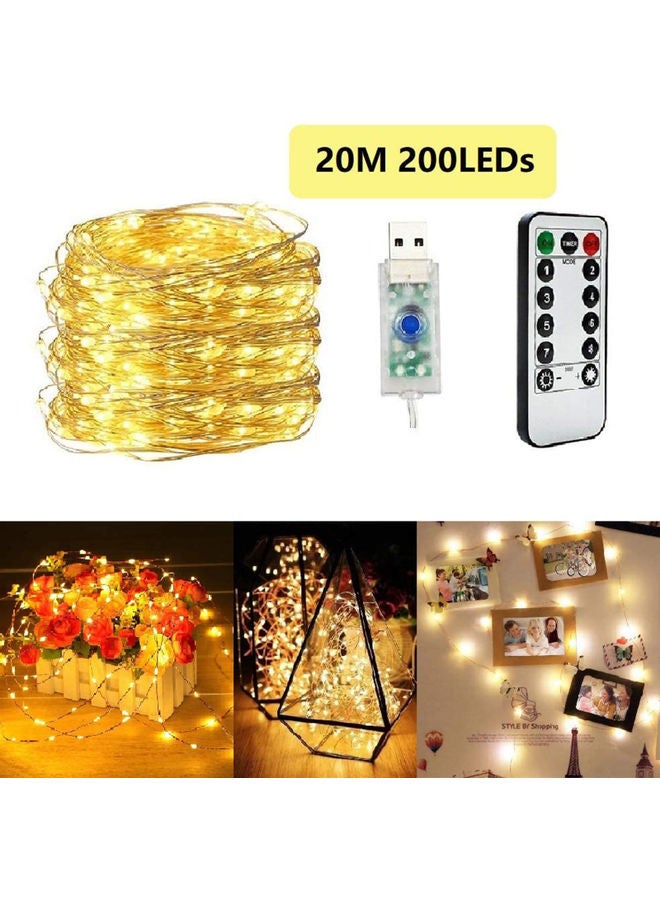 200-Light USB String Light Warm White 20meter - Image 2
