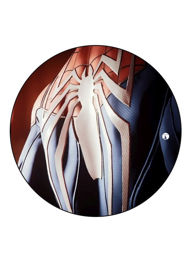 بي بي مغناطيس ثلاجة مُزين بطبعة بتصميم شعار سبايدرمان أزرق/أحمر 5.5سم - Image 1