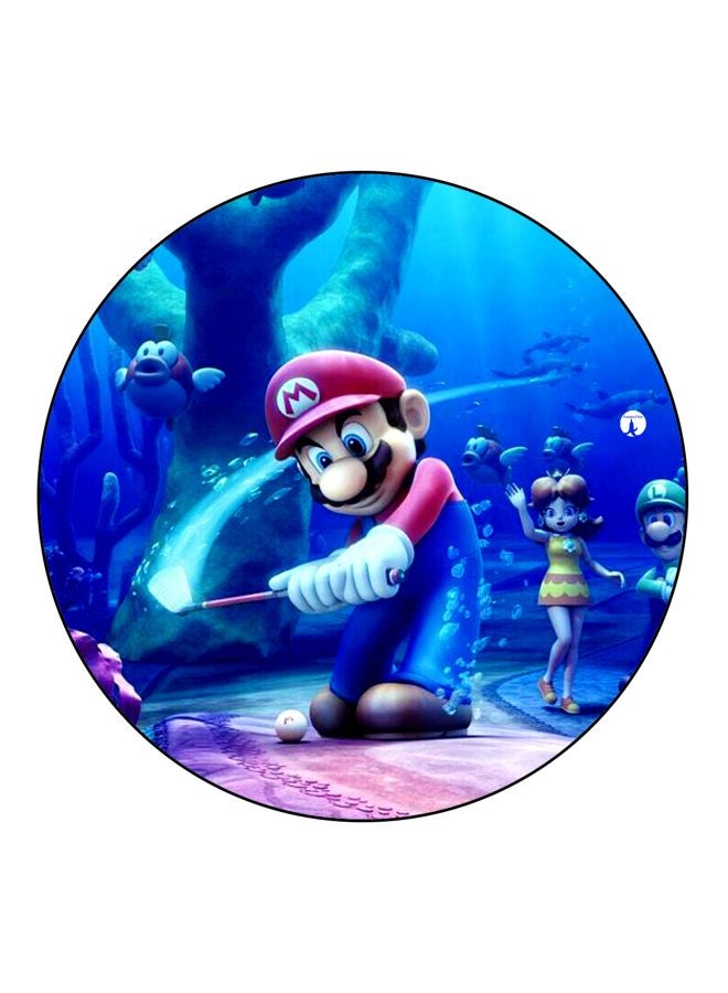 BP Super Mario Printed Fridge Magnet Blue/Pink/Beige 5.5cm  - Image 1