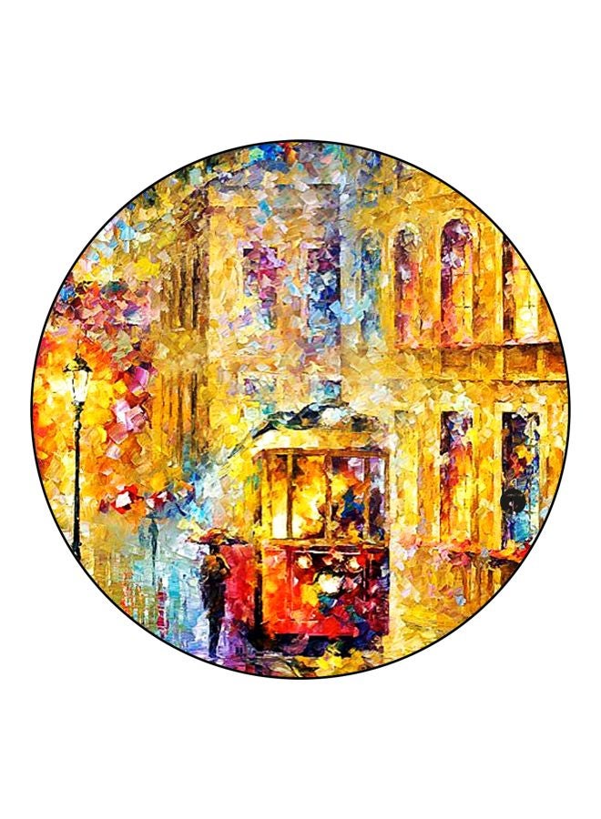 بي بي مغناطيس للثلاجة بطبعة ترام علوي أصفر/أحمر/أزرق - Image 1