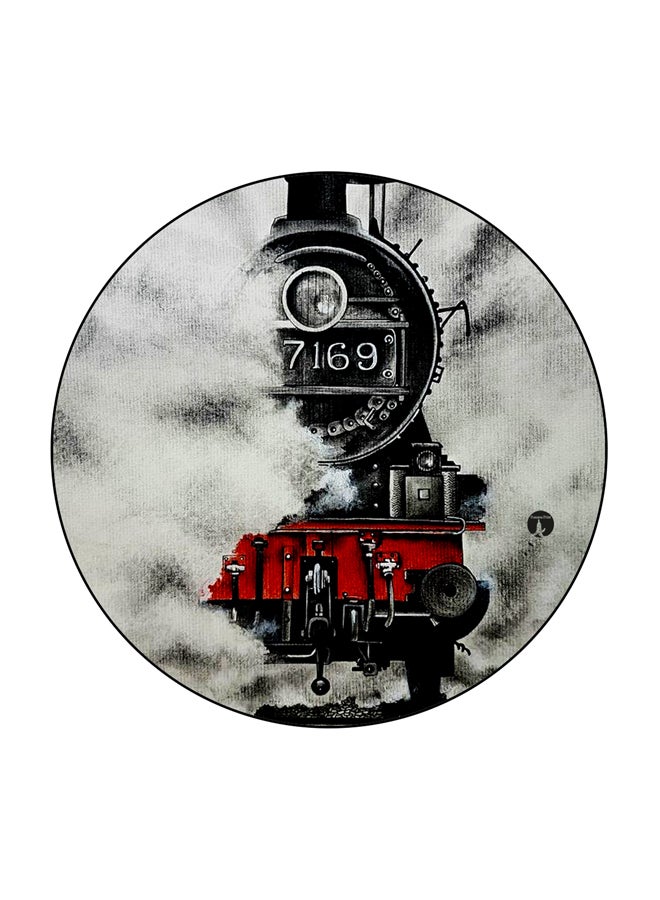 بي بي قطعة مغناطيس للثلاجة بطبعة قطار بخاري رمادي / أسود / أحمر 5.5سم - Image 1