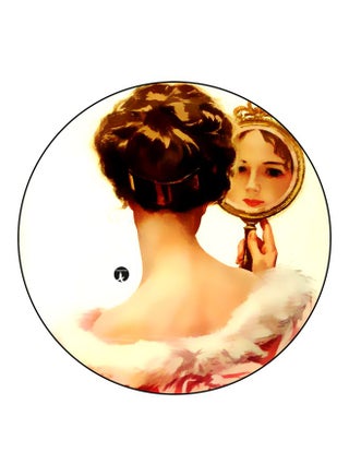Women Printed Fridge Magnet Beige/Brown/Black 5.5cm - v1605011527/N41706459A_1