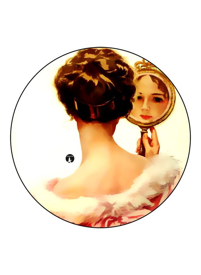 BP Women Printed Fridge Magnet Beige/Brown/Black 5.5cm  - Image 1