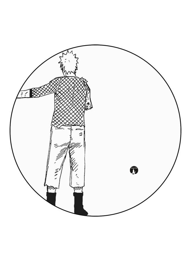 بي بي مغناطيس ثلاجة مُزين بطبعة بتصميم كرتوني أبيض/ أسود 5.5سم - Image 1