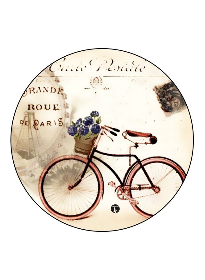 BP Bicycle Themed Fridge Magnet Beige/Black/Blue 5.5cm  - Image 1