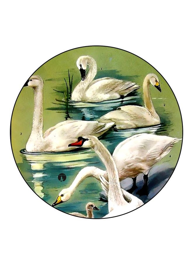 بي بي قطعة مغناطيس للثلاجة بطبعة بجع أخضر / أبيض / أسود 5.5سم - Image 1