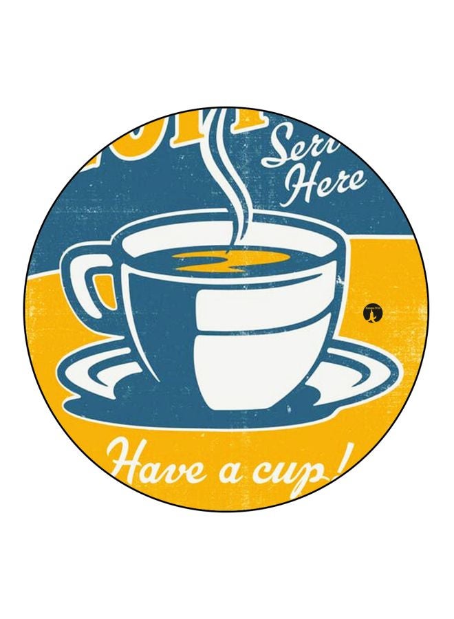 BP Have A Cup Printed Fridge Magnet Blue/White/Yellow 5.5cm - Image 1