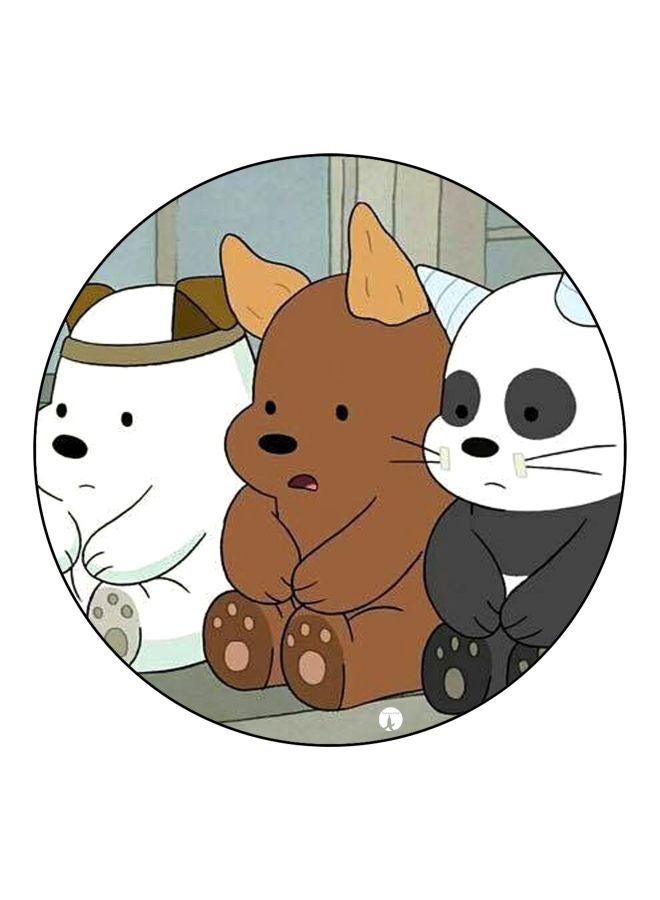 BP Printed Fridge Magnet White/Brown/Black 5.5cm - Image 1