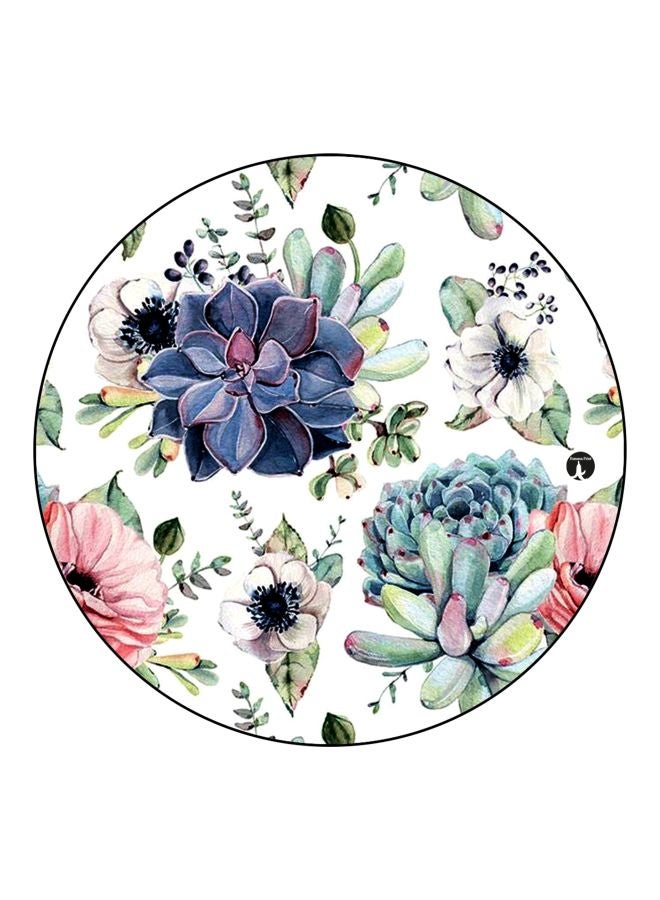 BP Floral Printed Fridge Magnet White/Blue/Green 5.5cm - Image 1