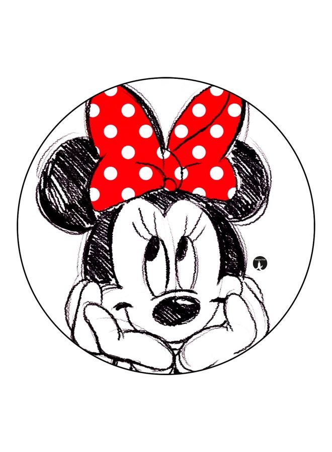 BP Mickey Mouse Printed Fridge Magnet White/Black/Red 5.5cm - Image 1