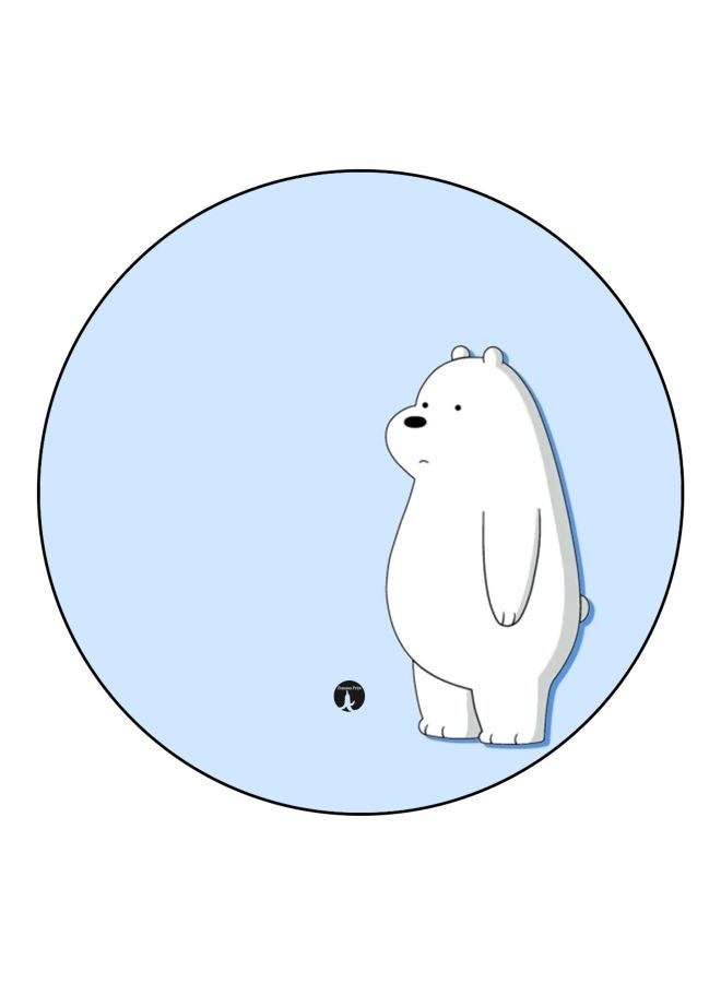 BP Bear Cartoon Printed Fridge Magnet Blue/White/Black 5.5cm  - Image 1